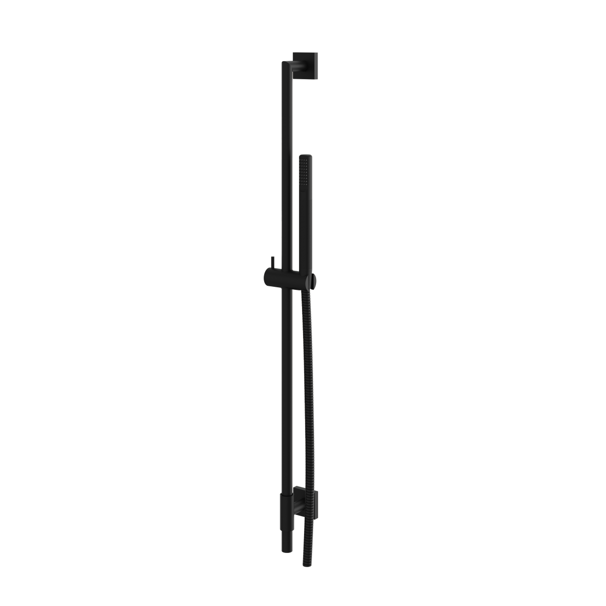 Aquabrass Shower Rail SCR95 Complete with Square Flange Tube Hand Shower