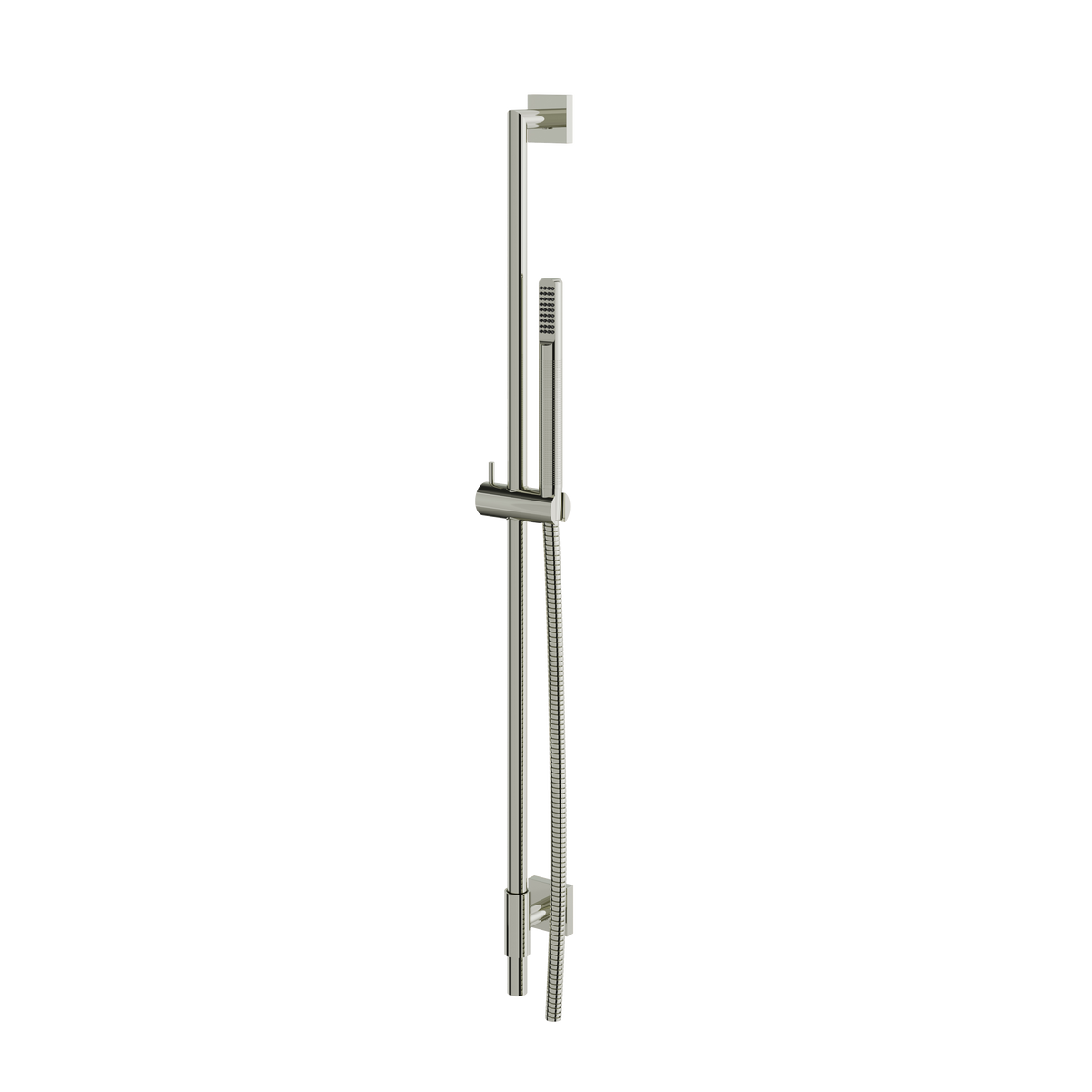 Aquabrass Shower Rail SCR95 Complete with Square Flange Tube Hand Shower