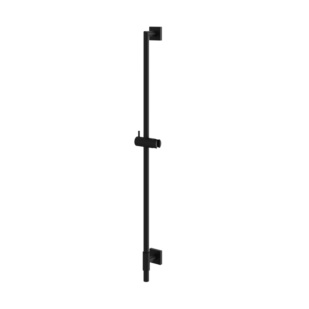 Aquabrass Shower Rail SSR35 Round Rail with Square Flange & Slider