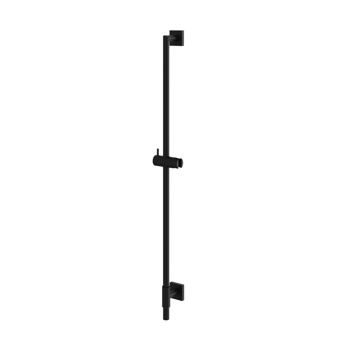 Aquabrass Shower Rail SSR35 Round Rail with Square Flange & Slider