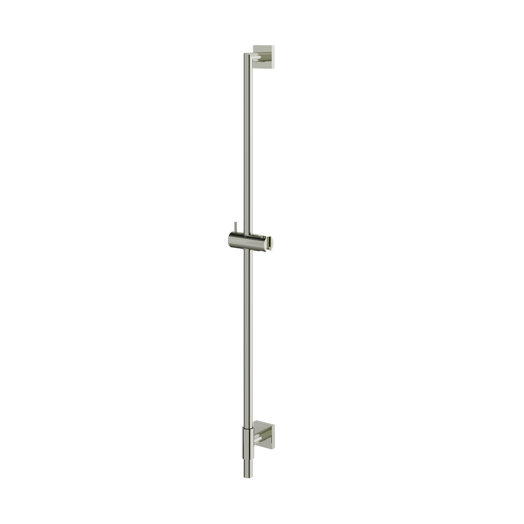 Aquabrass Shower Rail SSR35 Round Rail with Square Flange & Slider