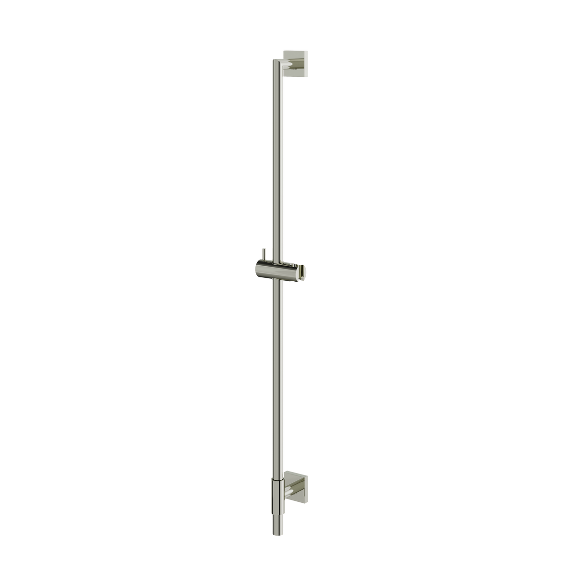 Aquabrass Shower Rail SSR35 Round Rail with Square Flange & Slider