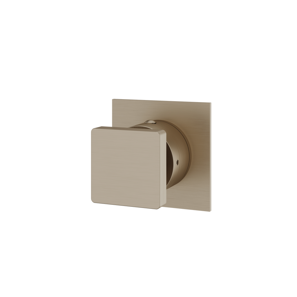 Aquabrass Shower Trims 93933 Square Trim Set 3-Way Shared 61934 Diverter