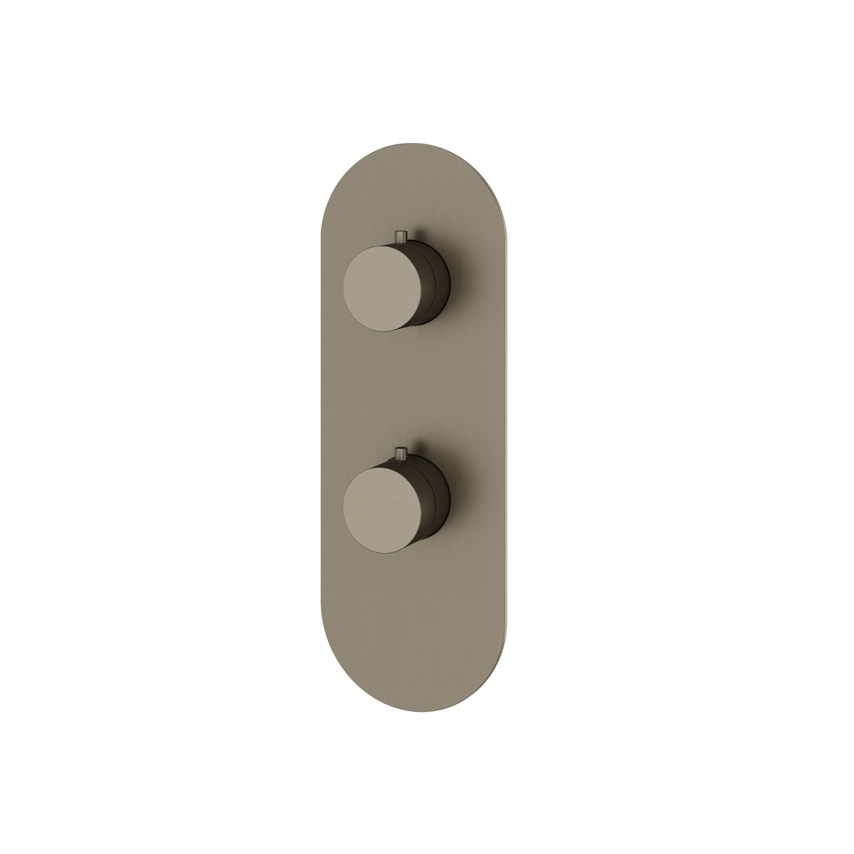Aquabrass Shower Trims R8295 Round Trim Set 2-Way Shared T12123 Valve