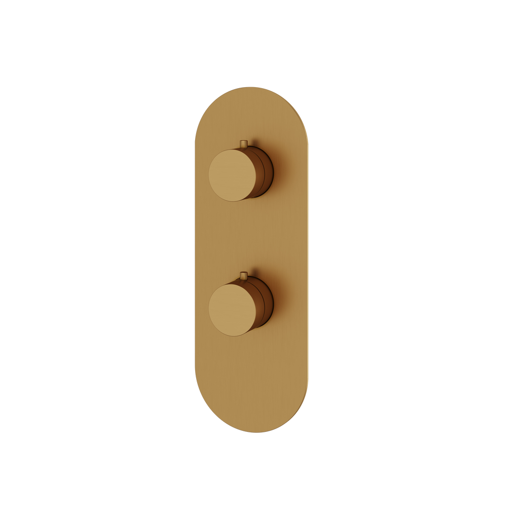 Aquabrass Shower Trims R8395 Round Trim Set 3-Way Shared T12123VALVE
