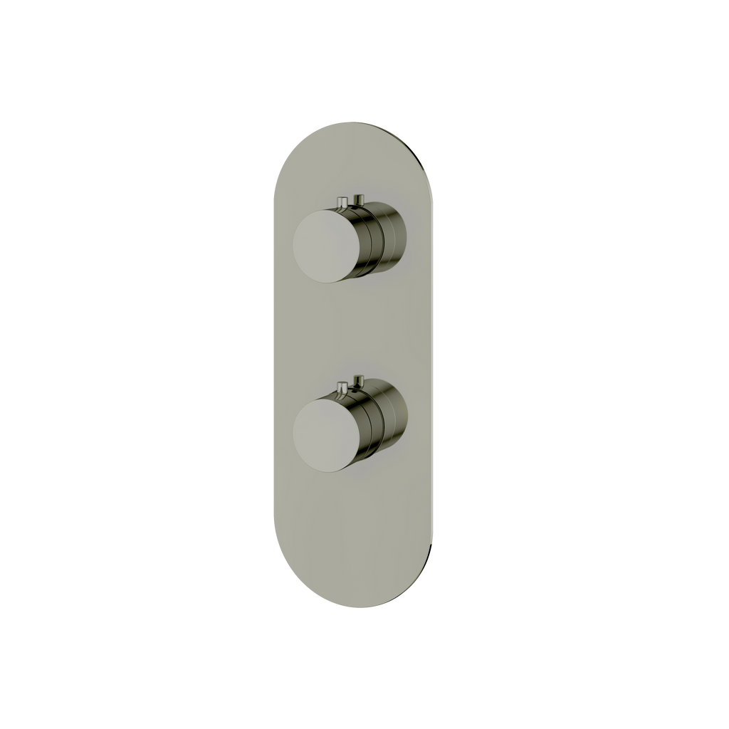 Aquabrass Shower Trims R9295 Round Trim Set 2-Way Non-Shared T12123 Valve