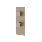 Aquabrass Shower Trims S9395 Square Trim Set 3-Way Non-Shared T12123 Valve