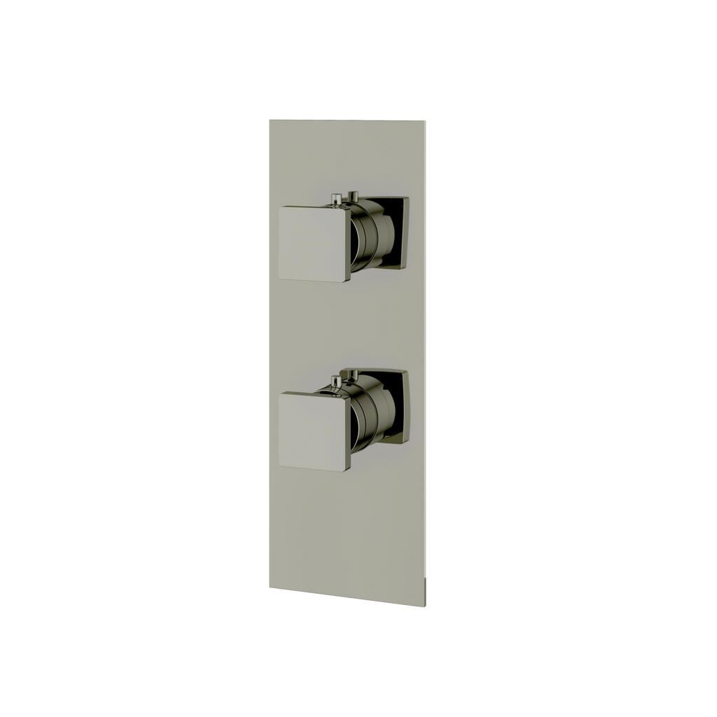 Aquabrass Shower Trims S9395 Square Trim Set 3-Way Non-Shared T12123 Valve