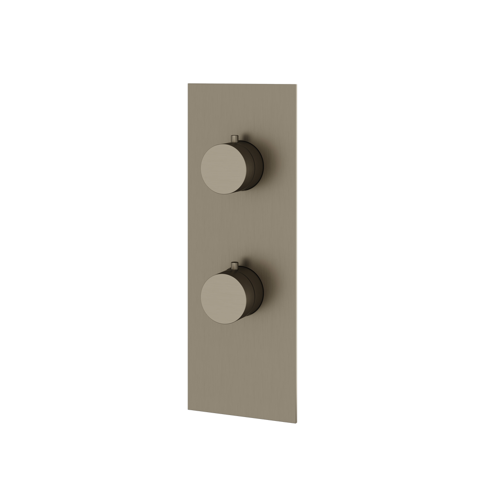 Aquabrass Shower Trims SR8295 Square/Round Trim Set 2-Way Shared T12123 Valve