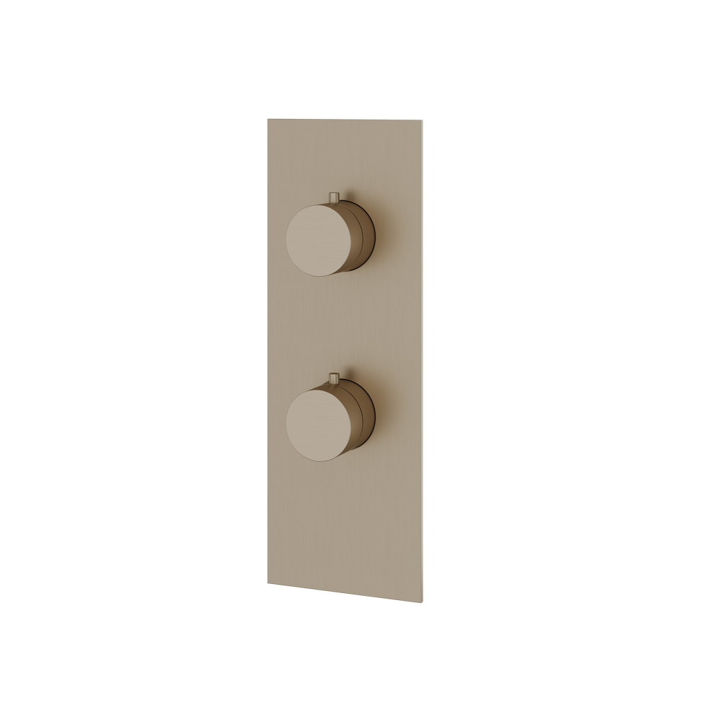 Aquabrass Shower Trims SR9295 Square/Round Trim Set 2-Way Non-Shared T12123 Valve