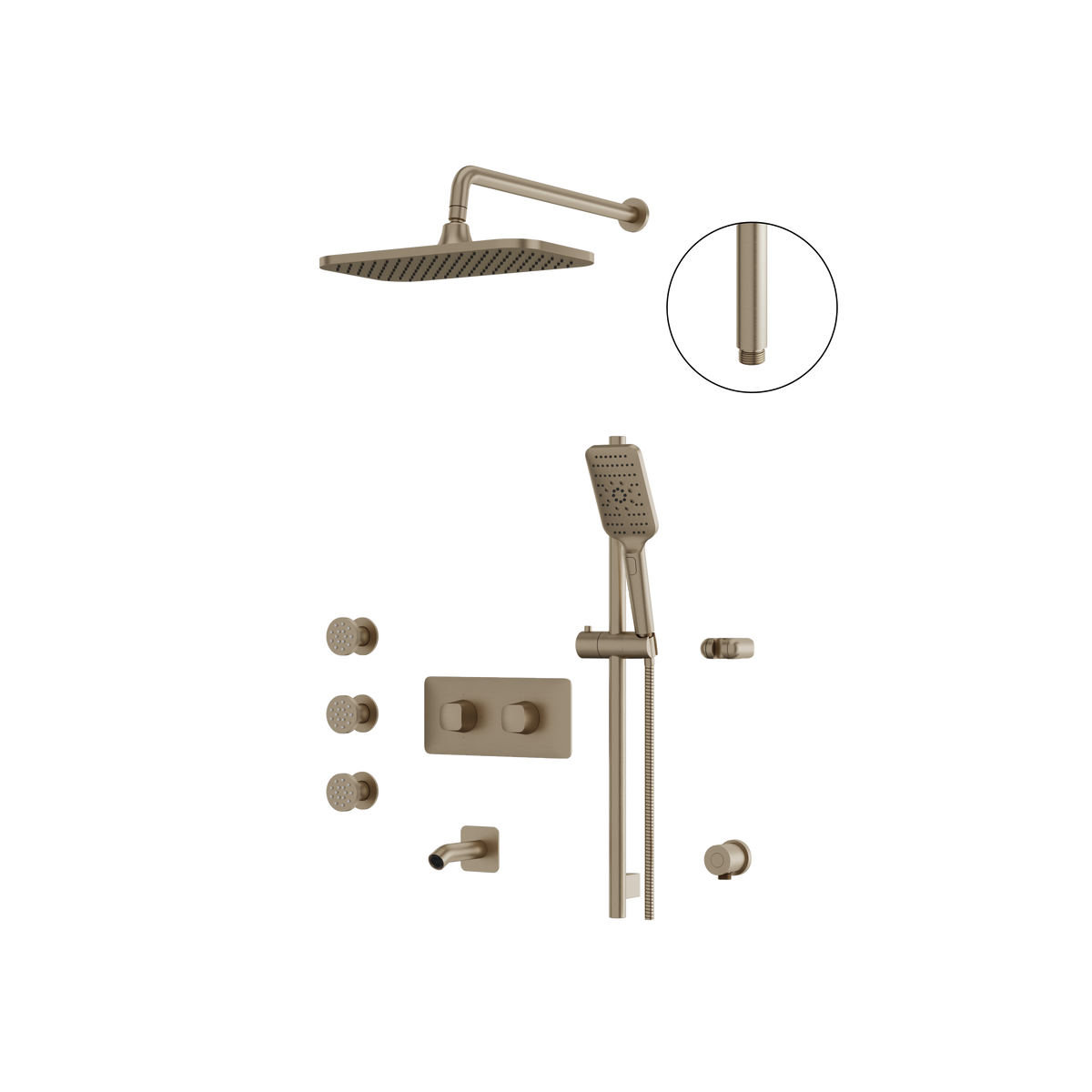 Aquabrass Inabox INABOX 03 Shower Faucet 3-Way Shared