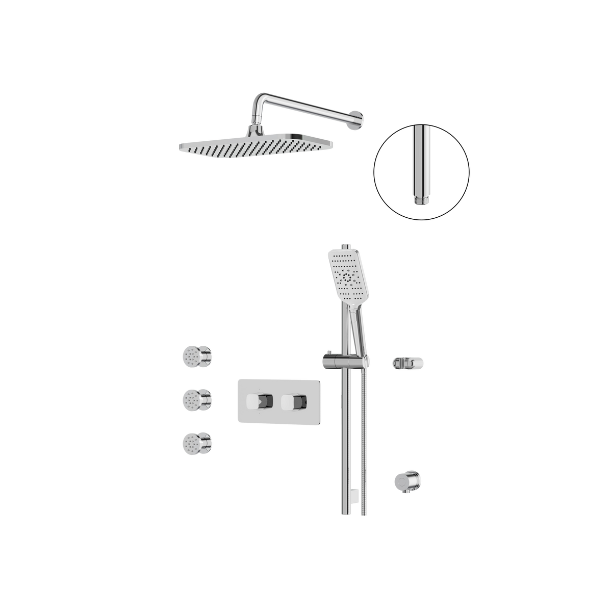 Aquabrass Inabox INABOX 03 Shower Faucet 3-Way Shared