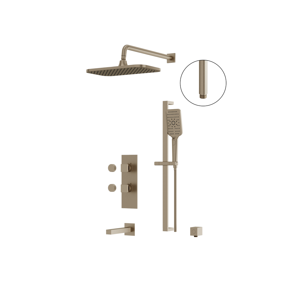 Aquabrass Miamibox MIAMIBOX 02 Tub/shower Faucet 3W Shared