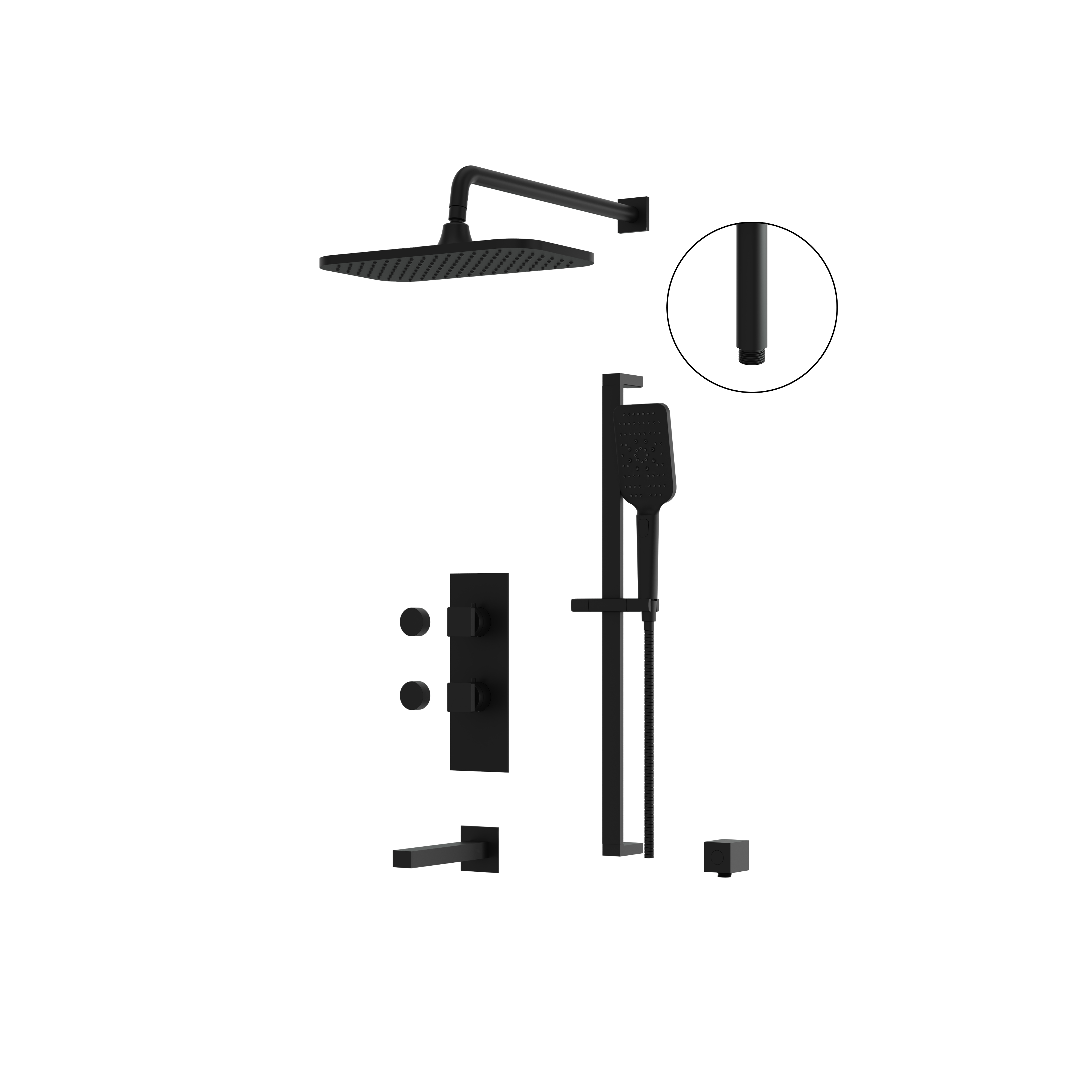 Aquabrass Miamibox MIAMIBOX 02 Tub/shower Faucet 3W Shared Secondary image