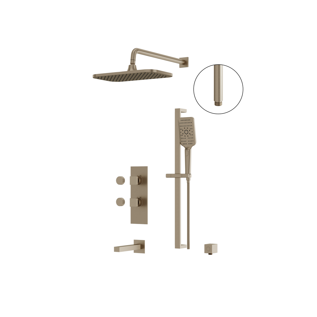 Aquabrass Miamibox MIAMIBOX2 MIAMIBOX2 Tub/shower Faucet 3W Non Share