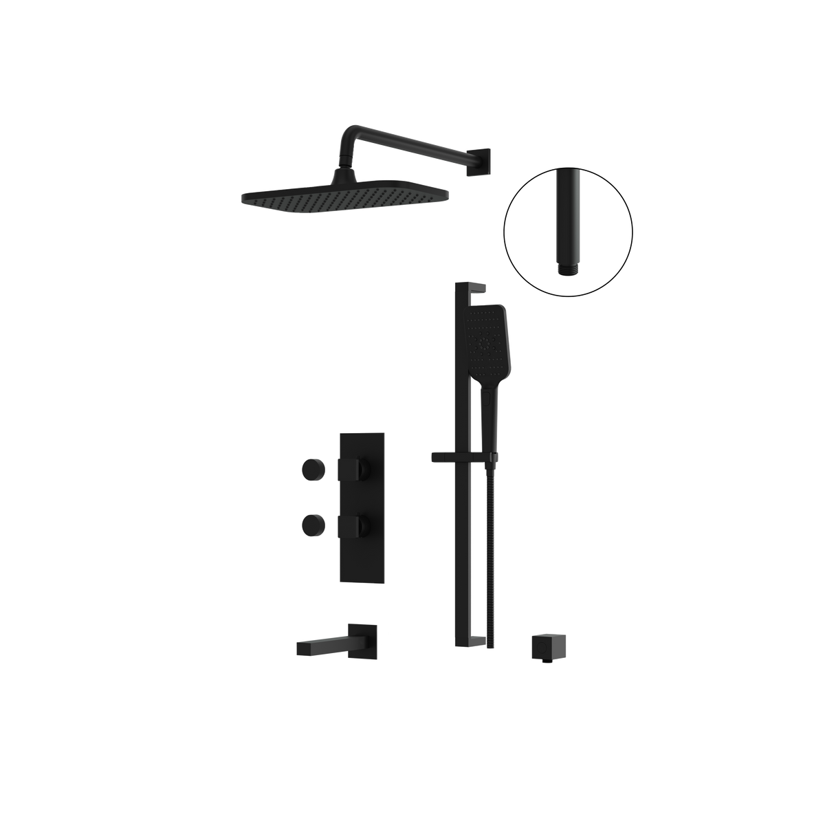 Aquabrass Miamibox MIAMIBOX2 MIAMIBOX2 Tub/shower Faucet 3W Non Share