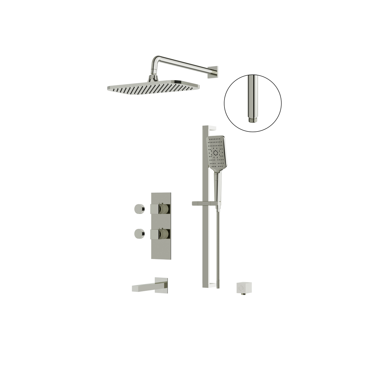 Aquabrass Miamibox MIAMIBOX 02 Tub/shower Faucet 3W Shared
