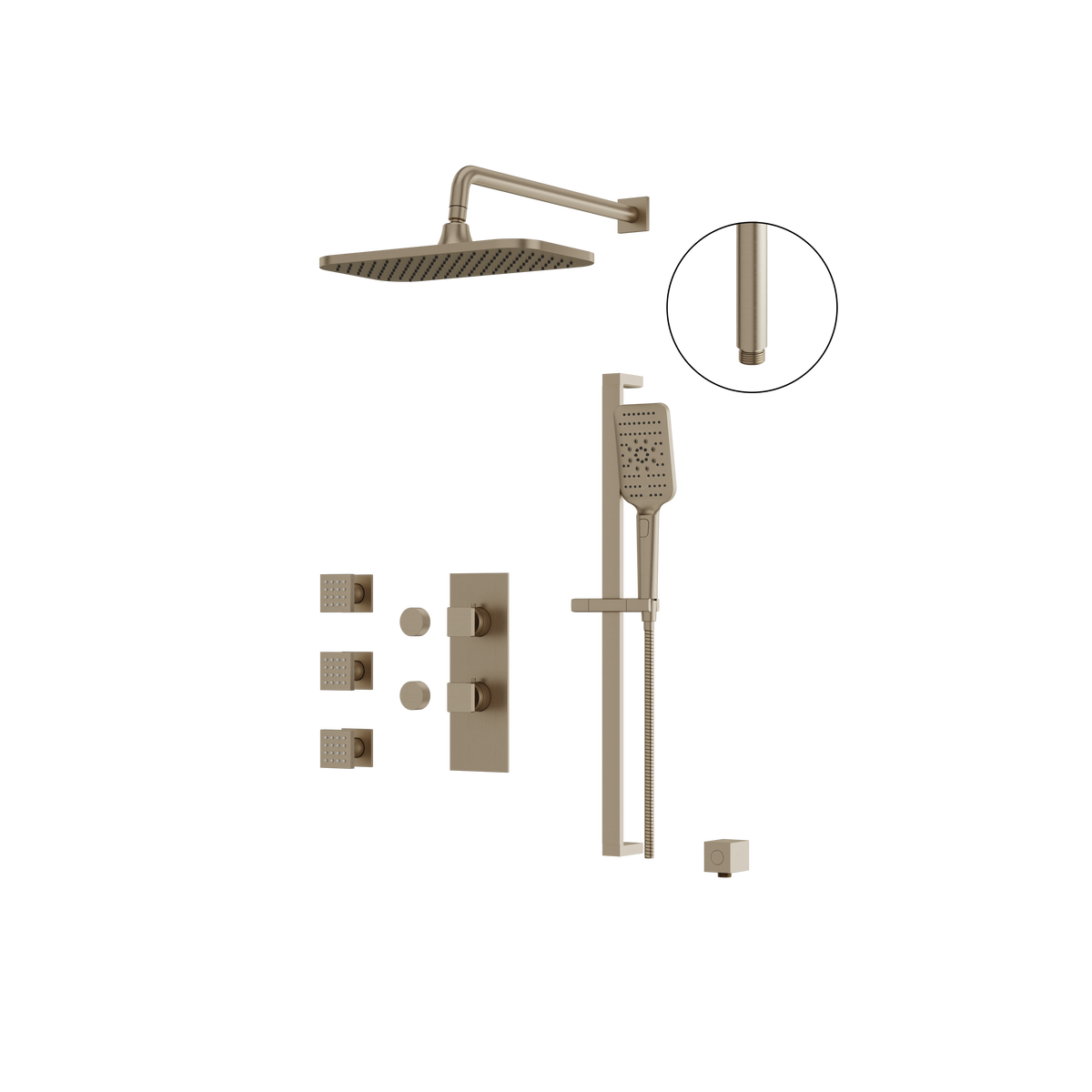 Aquabrass Miamibox MIAMIBOX3 MIAMIBOX3 Shower Faucet 3W Non Shared