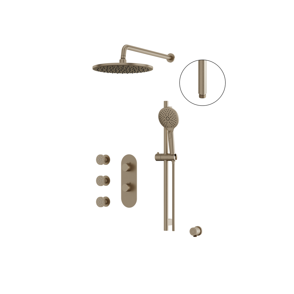 Aquabrass Showerbox SHOWERBOX03 Shower Faucet 3-Way Shared