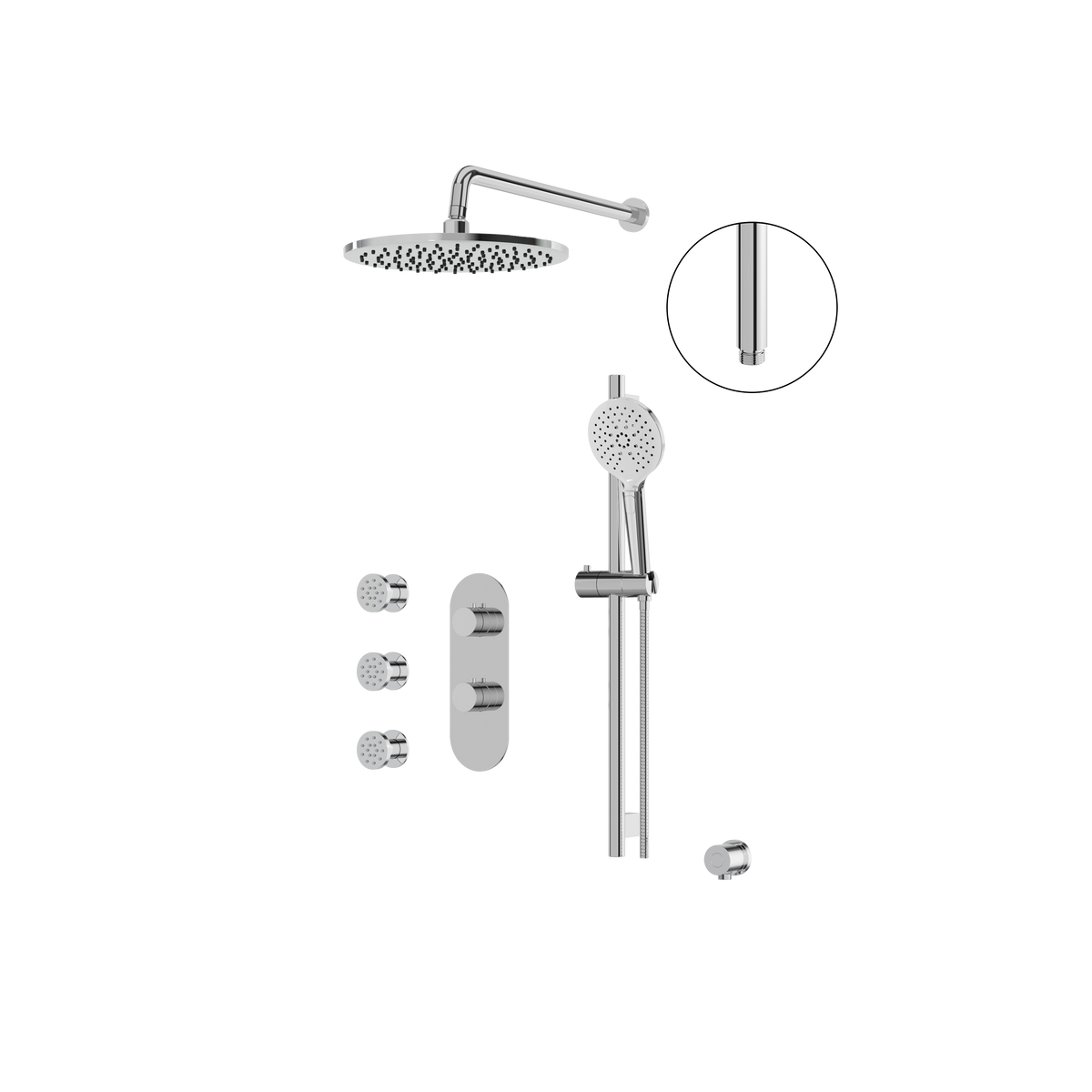 Aquabrass Showerbox SHOWERBOX03 Shower Faucet 3-Way Non Shared