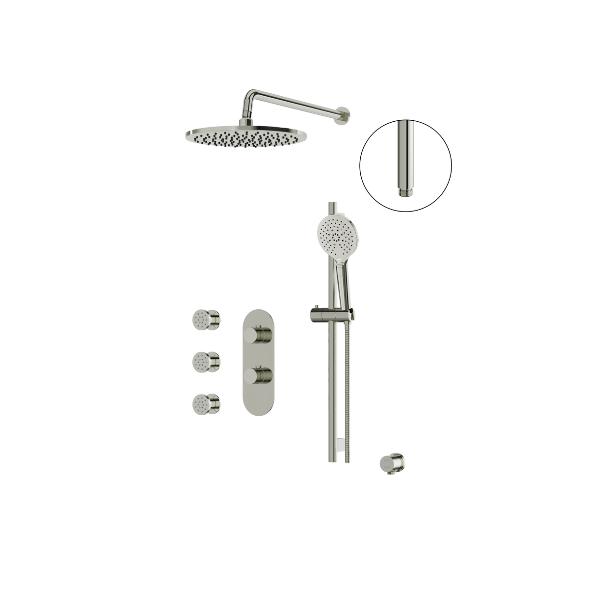 Aquabrass Showerbox SHOWERBOX03 Shower Faucet 3-Way Shared