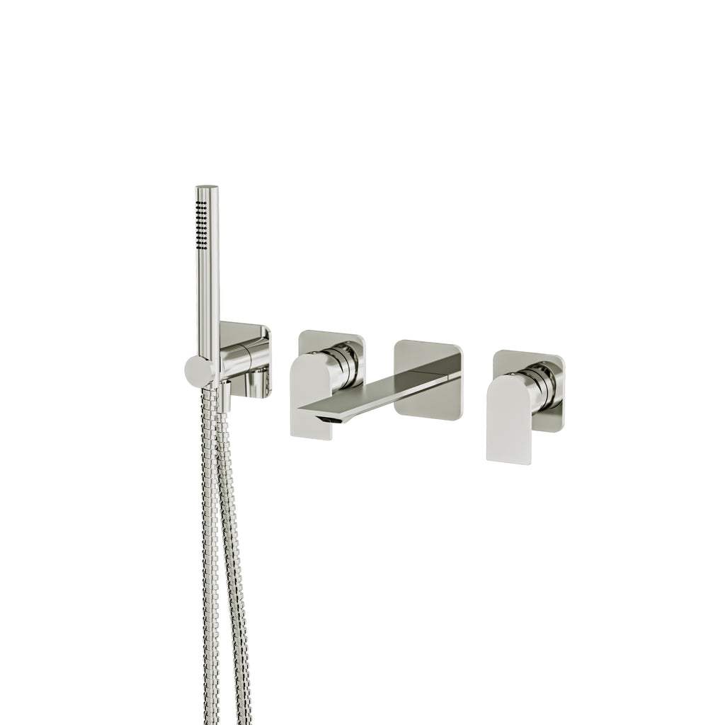Aquabrass Alpha 92N04S Wall Tub Filler with Hs Trim