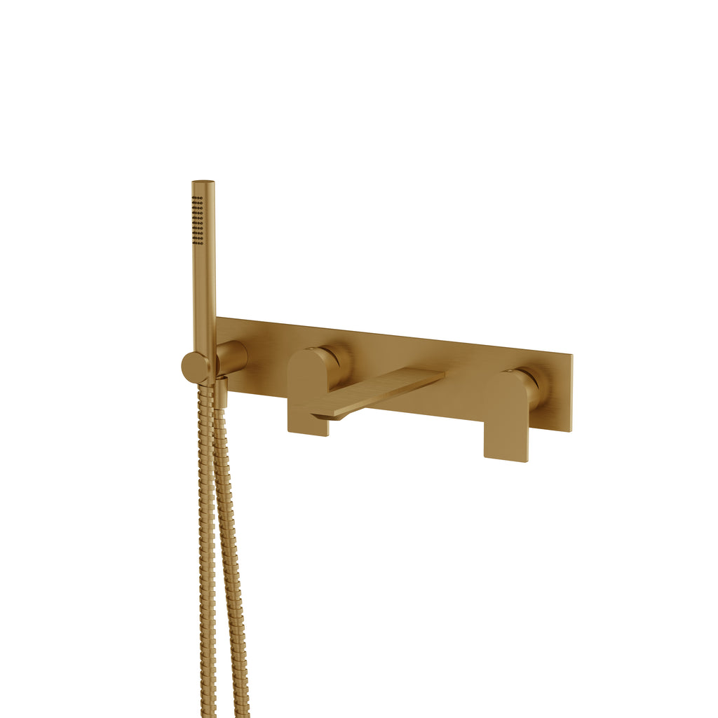 Aquabrass Alpha 92N04 Wall Tub Filler with Hs Trim