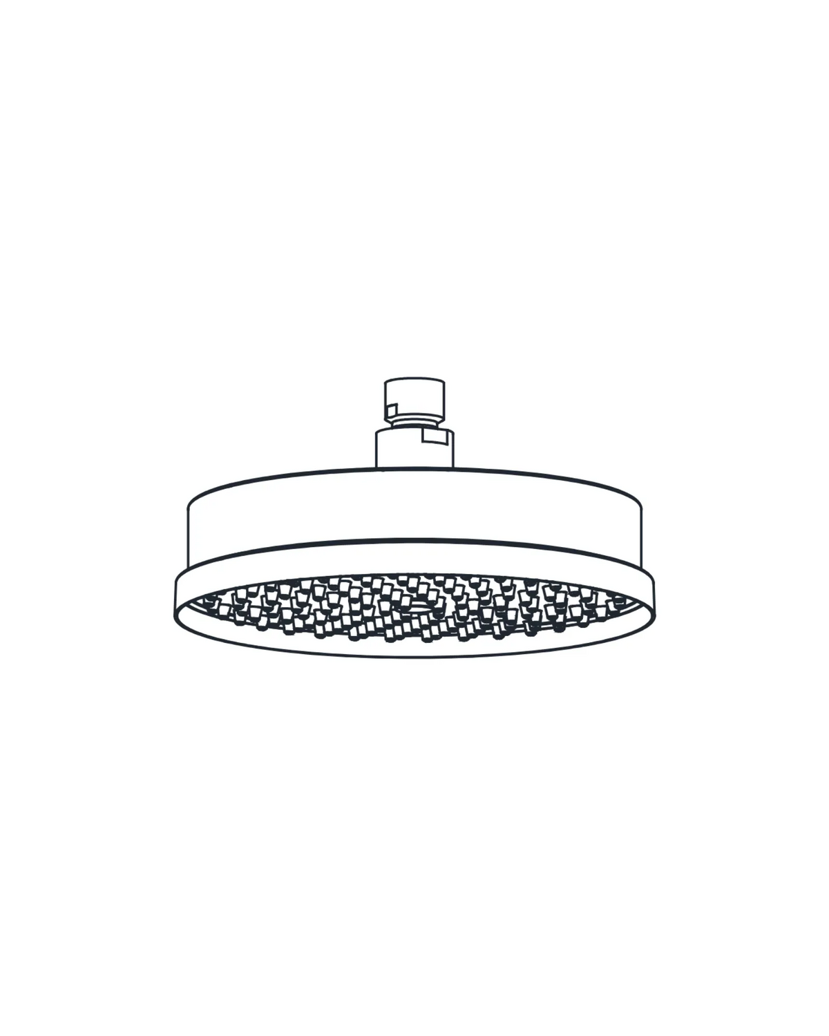 AQUALEM AQR6108 Universal 8" Round Solid Brass Shower Head
