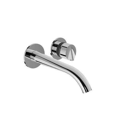 BARIL B47-8100-00L-C Single Lever Wall-Mounted Lavatory Faucet, Drain Not Included