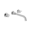 BARIL ZIP B66 B66-8041-00L Two handles wall-mounted lavatory faucet, drain not included