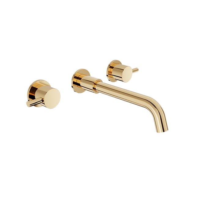 BARIL ZIP B66 B66-8041-00L Two handles wall-mounted lavatory faucet, drain not included