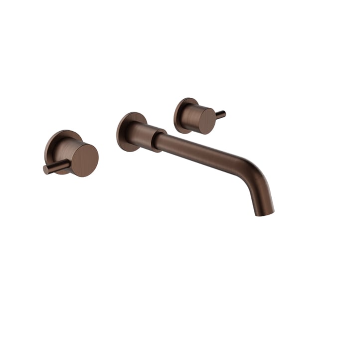 BARIL ZIP B66 B66-8041-00L Two handles wall-mounted lavatory faucet, drain not included