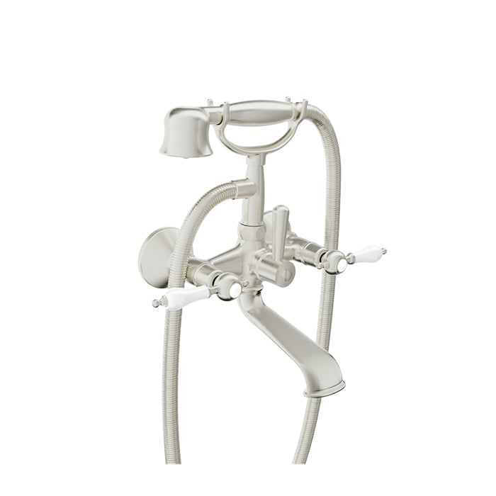 BARIL VICTOIRE B74 B74-1201-01 Wall-mounted tub faucet with hand shower