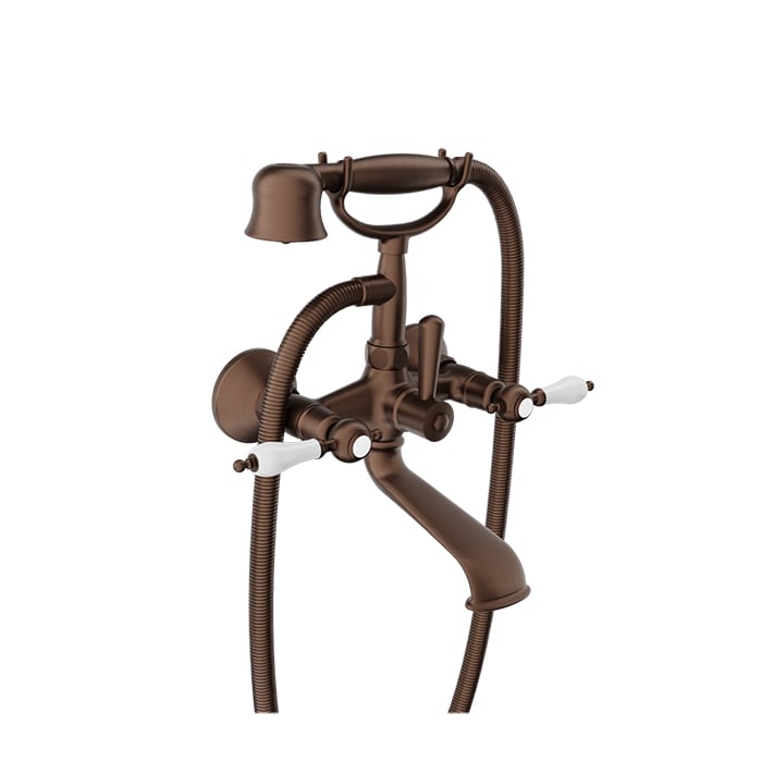 BARIL VICTOIRE B74 B74-1201-01 Wall-mounted tub faucet with hand shower