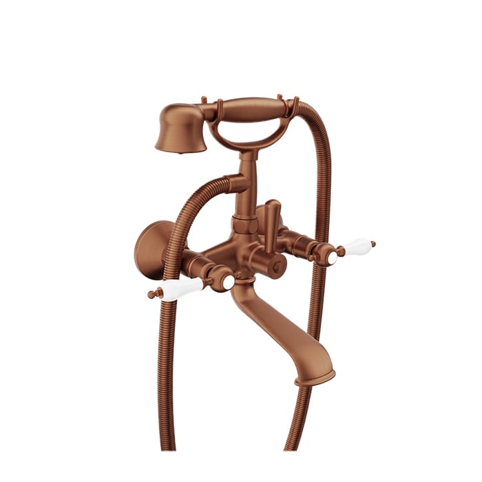 BARIL VICTOIRE B74 B74-1201-01 Wall-mounted tub faucet with hand shower