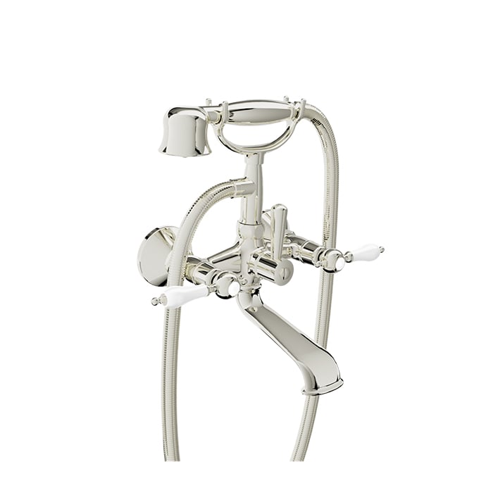 BARIL VICTOIRE B74 B74-1201-01 Wall-mounted tub faucet with hand shower