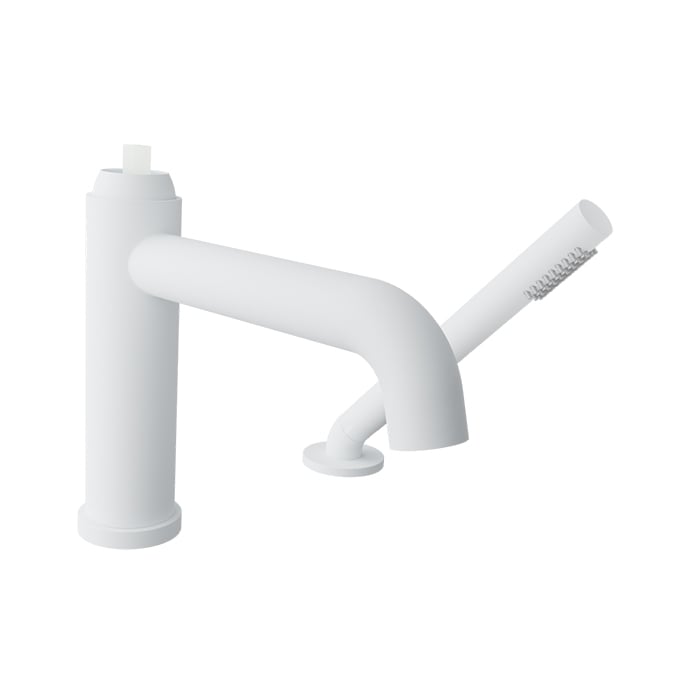 BARIL Air B80 B80-1249-00 2-Piece Tub Filler With Hand Shower - White / M80-1100-30 - Mist