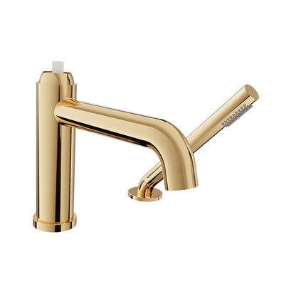 BARIL Air B80 B80-1249-00 2-Piece Tub Filler With Hand Shower - Gold / M80-1100-30 - Polished Nickel