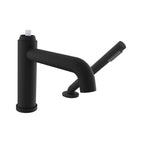BARIL Air B80 B80-1249-00 2-Piece Tub Filler With Hand Shower - Matte Black / M80-1100-30 - Polished Nickel