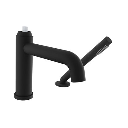 BARIL Air B80 B80-1249-00 2-Piece Tub Filler With Hand Shower - Matte Black / M80-1100-30 - Polished Nickel