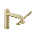 BARIL Air B80 B80-1249-00 2-Piece Tub Filler With Hand Shower - Satin Brass / M80-1100-30 - Polished Nickel
