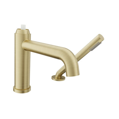 BARIL Air B80 B80-1249-00 2-Piece Tub Filler With Hand Shower - Satin Brass / M80-1100-30 - Polished Nickel