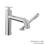 BARIL Air B80 B80-1249-00 2-Piece Tub Filler With Hand Shower (Without Handle) - matte-white - Cross