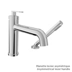 BARIL Air B80 B80-1249-00 2-Piece Tub Filler With Hand Shower (Without Handle) - matte-white - Asymmetrical