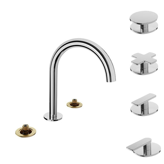 BARIL Air B80 B80-8001-1PL 8" C/C Lavatory Faucet (Without Handle), Drain Included