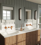 BARIL Air B80 T80-8046-00L Trim Only For Two Handles Wall-Mounted Lavatory Faucet, Drain Not Included - matte-white - Cross