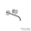 BARIL Air B80 T80-8102-00L Trim Only For Single Lever Wall-Mounted Lavatory Faucet, Drain Not Included - matte-white - Round