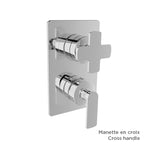 BARIL Air B80 T80-9182-00 Trim Only For Pressure-Balanced Shower Control Valve With 2-Way Diverter (Without Handle) - matte-white - Cross