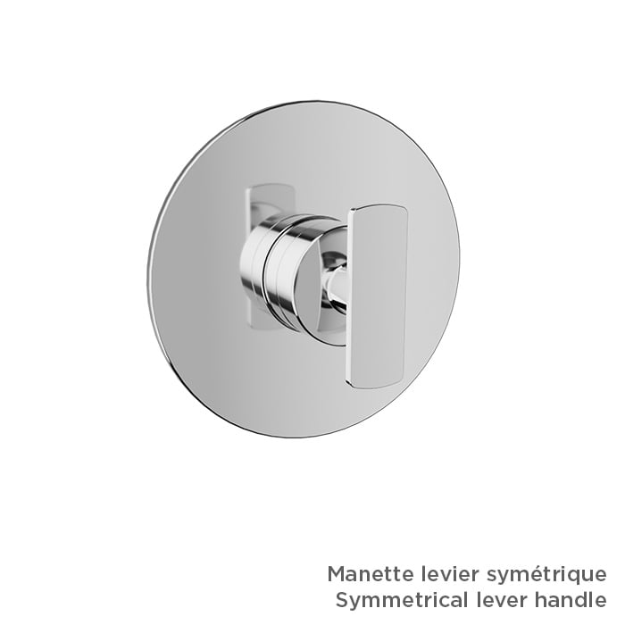 BARIL Air B80 T80-9401-00 Trim Only For 3/4" Thermostatic Valve (Without Handle) - matte-white - Symmetrical