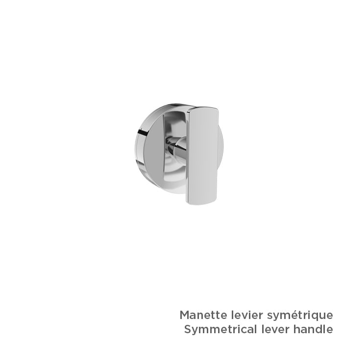 BARIL Air B80 T80-9649-00 Trim Only For 2 Or 3-Port Diverter With Stop Or 3/4" Stop Valve (Without Handle) - matte-white - Symmetrical